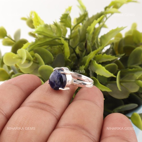 Sodalite gemma 925 argento - sodalite,