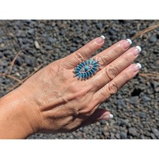 Anello zuni turchese - turchese, grappolo