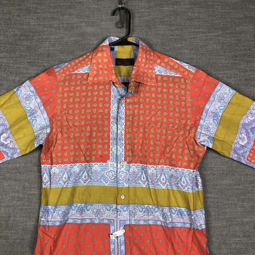 Etro shirt mens medium - mens, orange