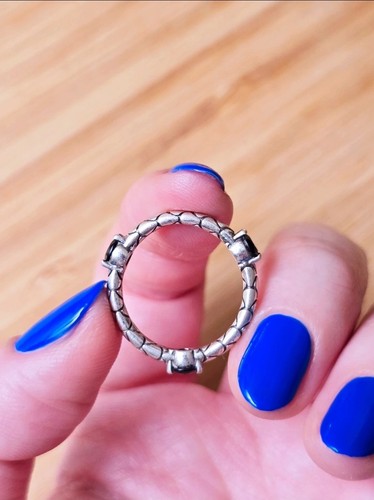 Anello incisione serpente - , nero