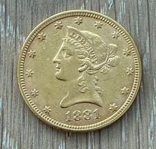 US 1881 oro 10 dollari 10