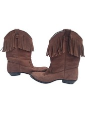 Stivali da cowboy in pelle con