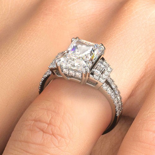 Anello anniversario oro bianco - anello,