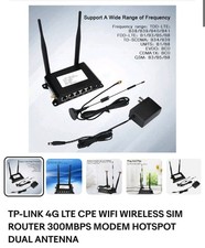 TP-LINK 4G LTE CPE WIFI WIRELESS SIM ROUTER 300MBPS MODEM HOTSPOT DUAL ANTENNA