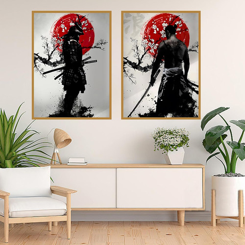 Samurai giapponese quadro - giapponese,