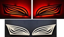 2 Pezzi Rosso 24V LED Acciaio