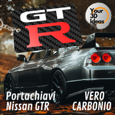 portachiavi in fibra di carbonio NISSAN SKYLINE GTR keychain auto personalizzato