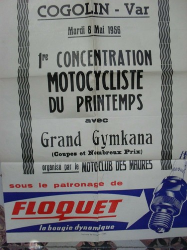 1956 cogolin motorcycle race - cogolin,