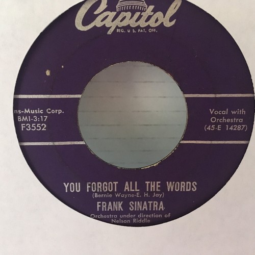 Frank sinatra 45 - ,