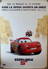 Disney Pixar - Poster Esselunga -  Cars Lightning McQueen - BID NOW ! OFFRI ORA