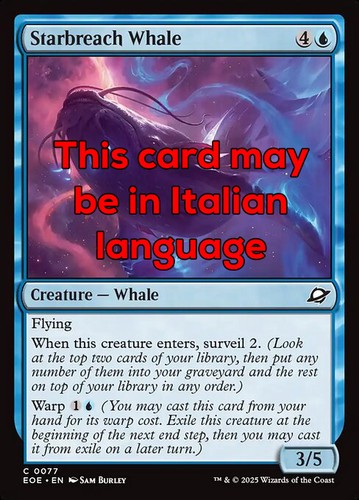 Mtg starbreach whale - whale, exc