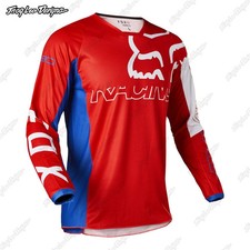 FOX Downhill MTB T-Shirt Uomo Traspirante Asciugatura Rapida Maglia Manica Lunga S93