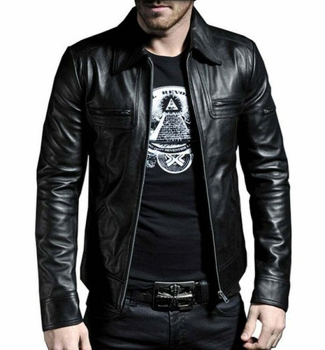 Giacca uomo moto pelle - giacca,