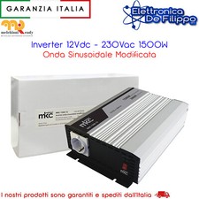 Inverter 12Vdc - 230Vac 1500W Onda Sinusoidale Modificata