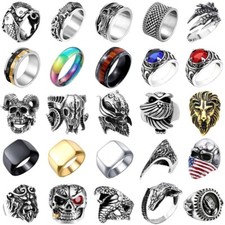 Anello Punk Uomo Acciaio Inox