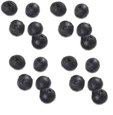 20 perline rotonde gomma
