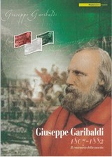 2007 REPUBBLICA ITALIANA FOLDER GIUSEPPE GARIBALDI LAMINA ORO MF40843