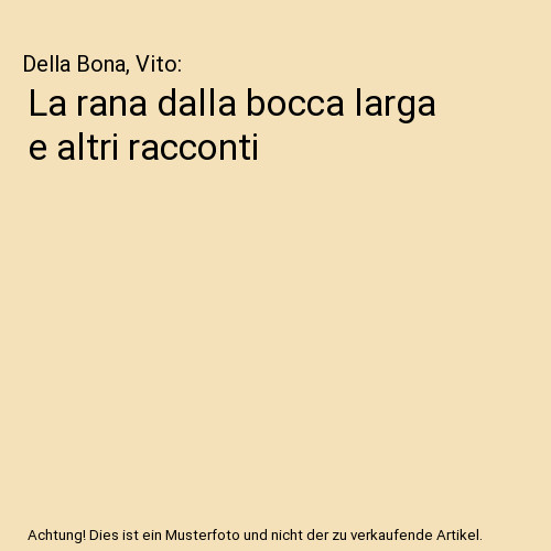 Rana dalla bocca larga e - la,