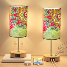 Set 2 Lampade Da Comodino