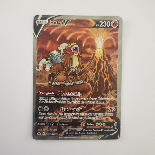 Carta pokémon tcg entei - entei, v