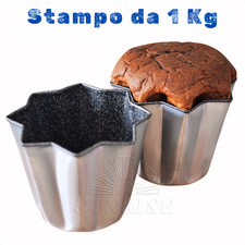 2 Stampo Pandoro Da 1 Kg Stampi in Alluminio Antiaderente (2 Pz)