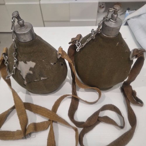 Coppia borracce militari