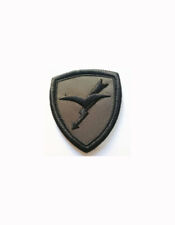 SCUDETTO RICAMATO BRIGATA PARACADUTISTI FOLGORE NERO SU VERDE