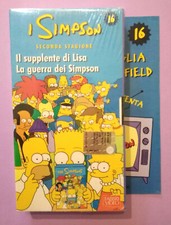 VHS Film Ita Animazione I Simpson Seconda Stagione 16 Sigillata  (V37)
