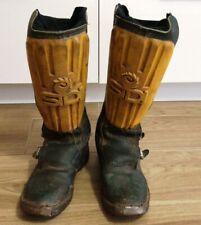 Rare 80's SIDI Professional mx boots vintage leather motocross 43 JT DE Coster
