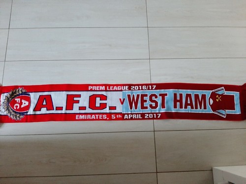 Sciarpa arsenal west ham - vs,