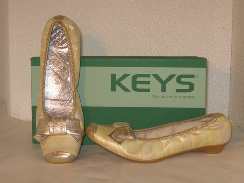 Scarpa donna ballerina oro