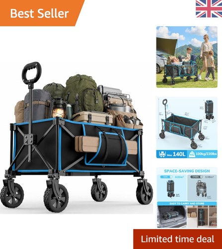 140l folding camping trolley - 140l,
