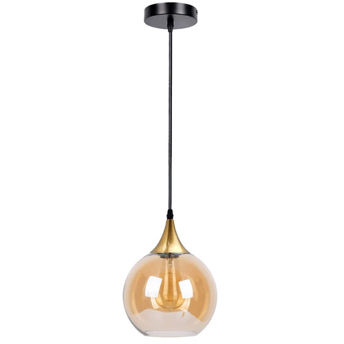 Lampadario moderno ambrato