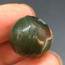 Agata antica verde naturale