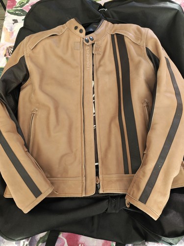 Giacca moto pelle triumph - moto, in