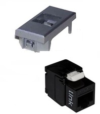 PRESA RETE KEYSTONE NERO RJ45 UTP CAT 6 BTICINO AXOLUTE ARGENTO TOOLLESS FACILE