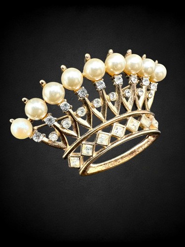 Spilla vintage corona trifari - vintage,
