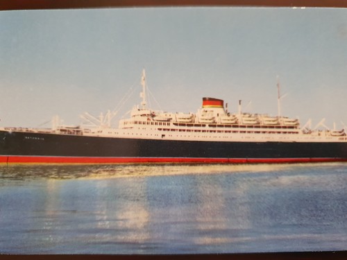 Cartolina nave transatlantico - cartolina,