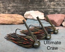 3 Weedless Football Jigs Bass