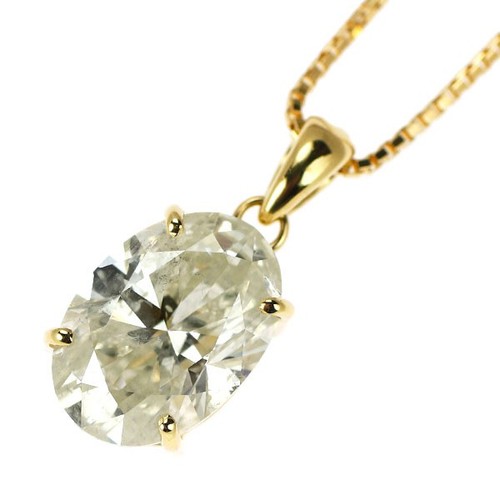 Collana con ciondolo ovale - ,