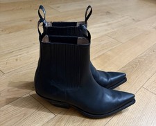 Stivali/stivaletti cowboy neri uomo/donna Sendra taglia 42 buone condizioni 010