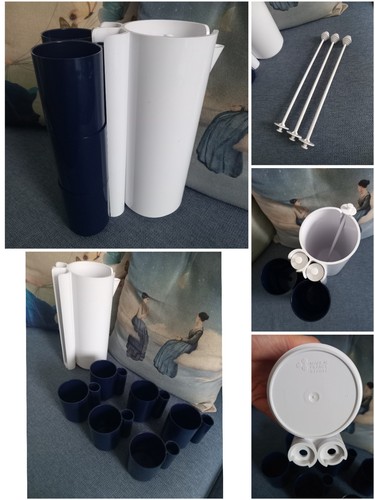 Set caraffa bicchieri vintage - caraffa,