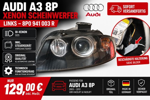 Audi faro bi - audi, bi-xeno