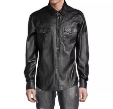 Camicia uomo 100% vera pelle