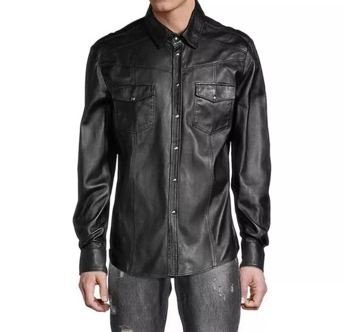 Camicia uomo 100 vera pelle - 100%,