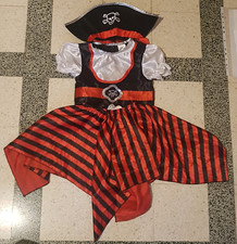Costume carnevale per Bambine travestimento Piratessa 3-4 anni