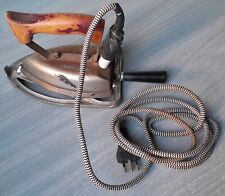 Ferro da Stiro Antico Marca Astro Base Poggiaferro con Manico in Legno Vintage