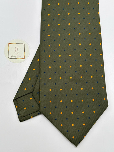 Marinella silk tie green - tie,