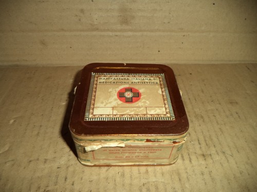 Antica scatola latta - antica,