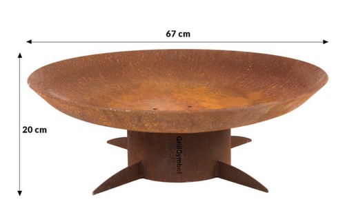 Focolare acciaio corten - in,
